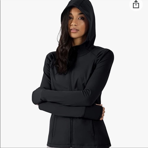 Yogalicious Long Sleeve Full Zip Up Hoodie Jacket L - Picture 6 of 6